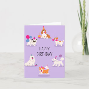 Funny Pet birthday party Card