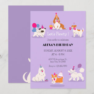 Funny Pet birthday party Invitation