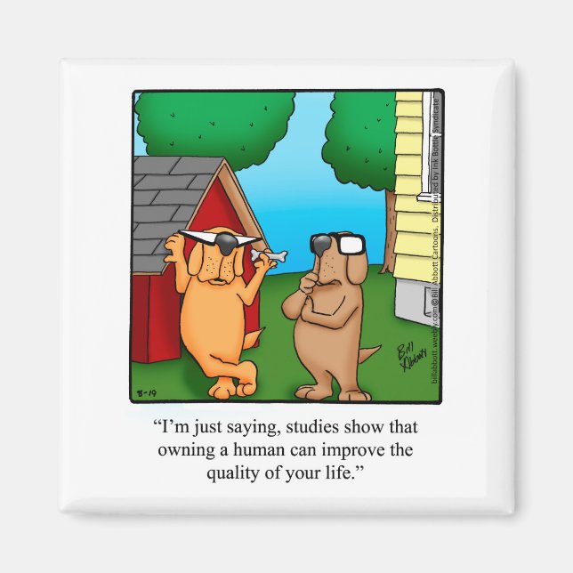 Funny Pet Dog  Humour Magnet Gift (Front)