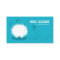 Funny pet grooming Business Card Blue