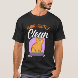 Funny Pet Grooming Cat Meme Shower Hygiene Cat Lov T-Shirt