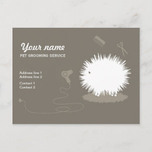 Funny pet grooming Promotion Postcard