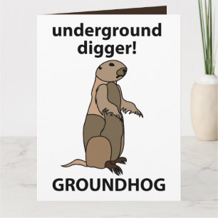 Funny Pet Groundhog Card