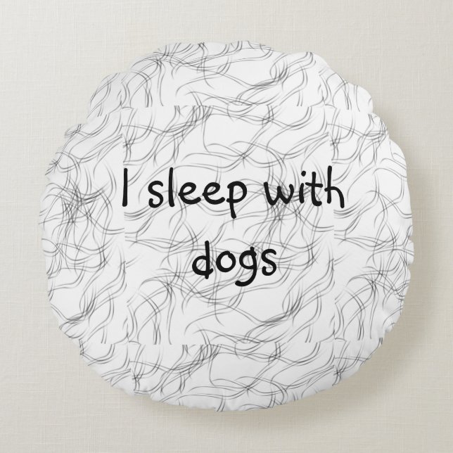 Funny Pet hair Round Cushion (Front)