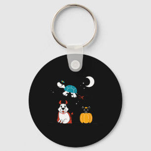 Funny Pet Halloween Costumes Dog Black Cat Cute Key Ring