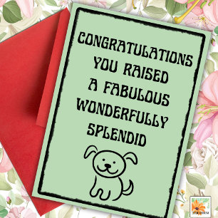 Funny Pet Happy Fur Mothers Day Card with foto