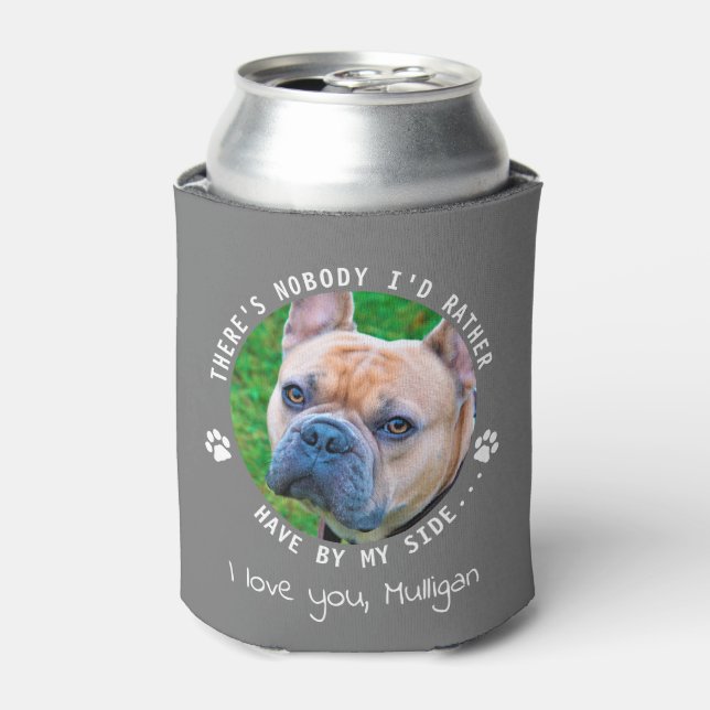 Funny Pet Photo Personalised Dog Dad Can Cooler (Can Front)