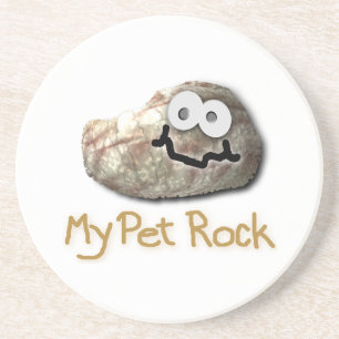 funny pet rock coaster