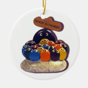 Funny  Pet Rock Concert kitsch 1970's fad ornament