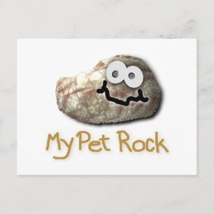 funny pet rock postcard