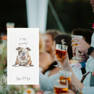 Funny Pet Wedding Napkin
