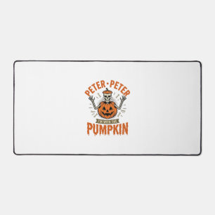 Funny Peter Peter Pumpkin Halloween Skeleton Shirt Desk Mat