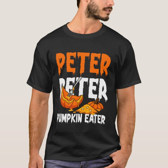 Funny Peter Pumpkin Eater Halloween Costume Men Bo T-Shirt (Front)