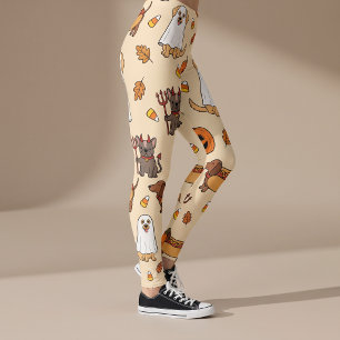 Funny Pets Halloween Leggings Yoga Pants for Women