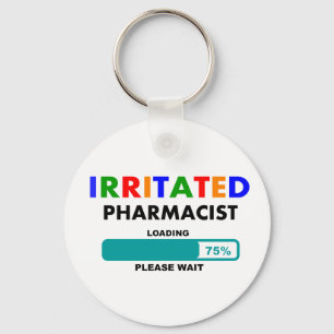 Funny Pharmacist Loading T-Shirts Key Ring