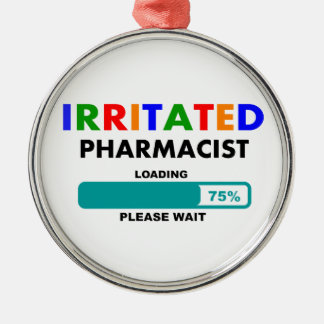 Funny Pharmacist Loading T-Shirts Metal Tree Decoration