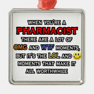 Funny Pharmacist ... OMG WTF LOL Metal Tree Decoration