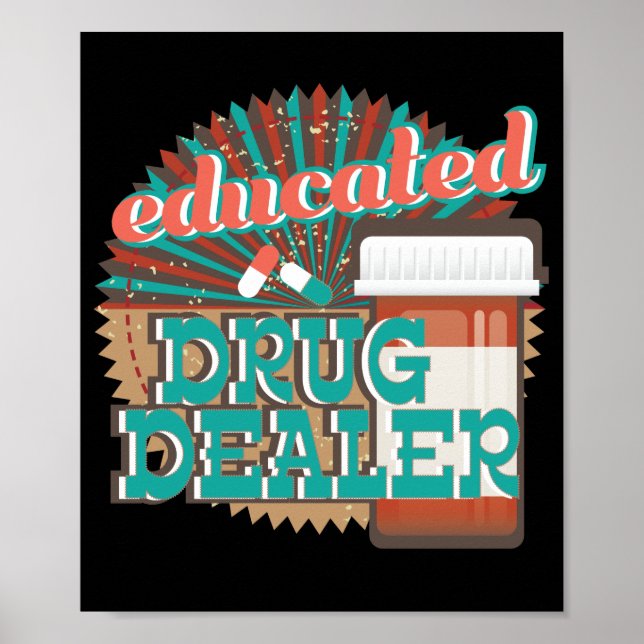 Funny Pharmacist Pharmacy Tech Gift Poster (Front)