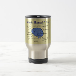 Funny Pharmacist's Brain Gifts Travel Mug