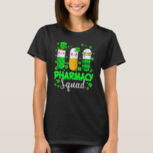 Funny Pharmacy Squad Leprechaun Pharmacist St Patr T-Shirt