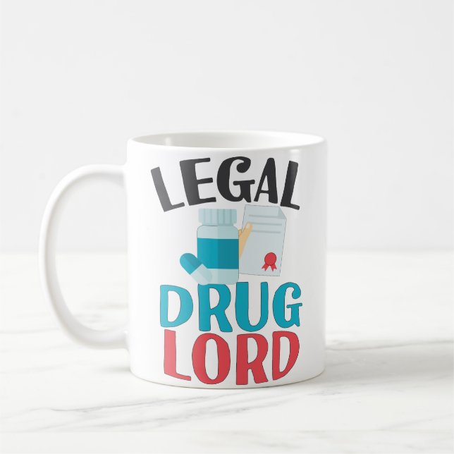 Funny Pharmacy Tech Coffee Mug Pharmacist Grad (Left)