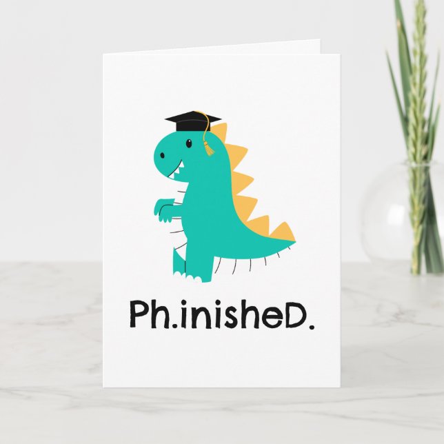 funny phd graduation cards (Front)