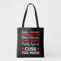 Funny Phlebotomist Gift Tattoos Thick Thighs