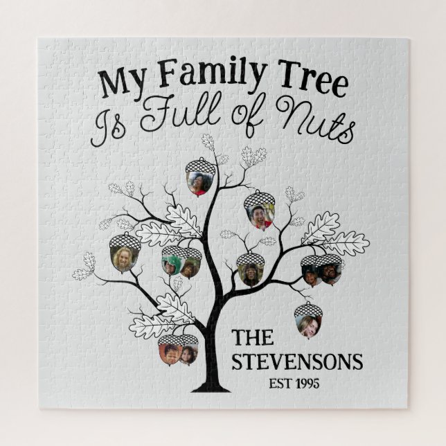 Funny Photo Family Tree is Full of Nuts Christmas  Jigsaw Puzzle (Vertical)