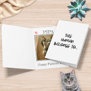 Funny Photo From Cat This Human Belongs To Card