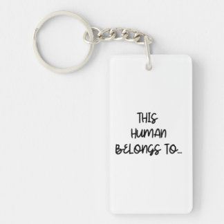 Funny Photo From Cat This Human Belongs To Key Ring