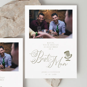 Funny Photo Proposal Card Wedding Best Man