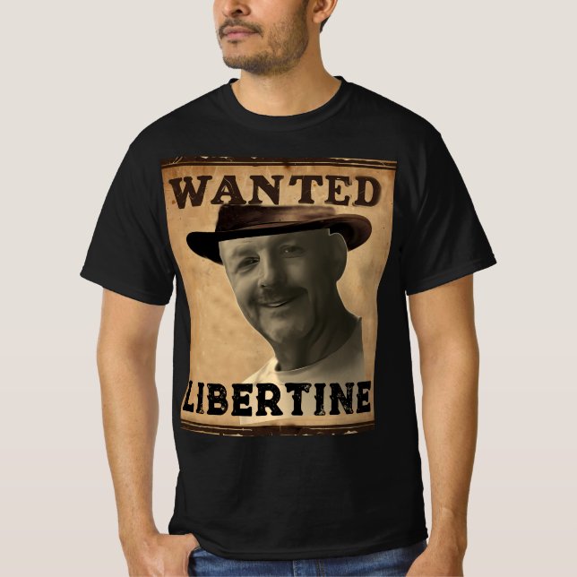 Funny Photo Wanted T-Shirt (Front)