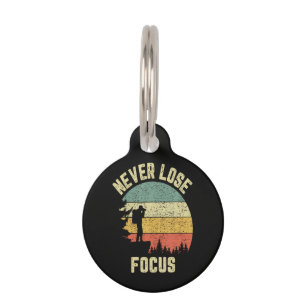 Funny Photographer Camera Never Lose Focus Pet Tag