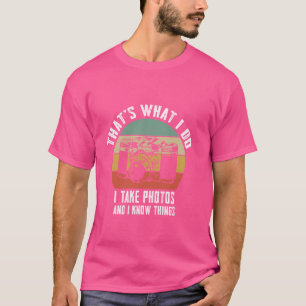 Funny Photographer Gifts retro camera Photography T-Shirt