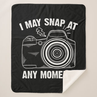 Funny Photography Gift For Men Women Cool Photogra Sherpa Blanket