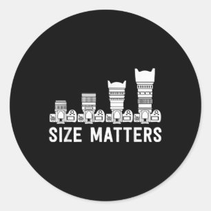 Funny Photography - Lens Size S Classic Round Sticker