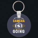 Funny Photography No Camera Not Going Photographer Key Ring<br><div class="desc">If I can't bring my camera, then I'm not going. Funny and humourous design for photographers. Fun quote and humour merchandise for those who love taking photos, member of photography club. Vintage and distressed design for amateur or professional photographers who carry cameras and lenses everywhere. Great Christmas gift and birthday...</div>