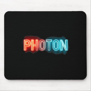 Funny Photon Graphic in Cool Colours Mouse Pad