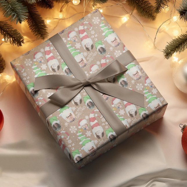 Funny Photos Merry Christmas Novelty Wrapping Paper (Creator Uploaded)