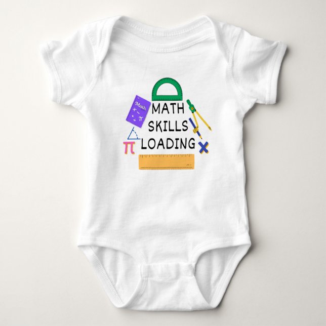 funny phrases Gift,Math Baby Bodysuit  (Front)