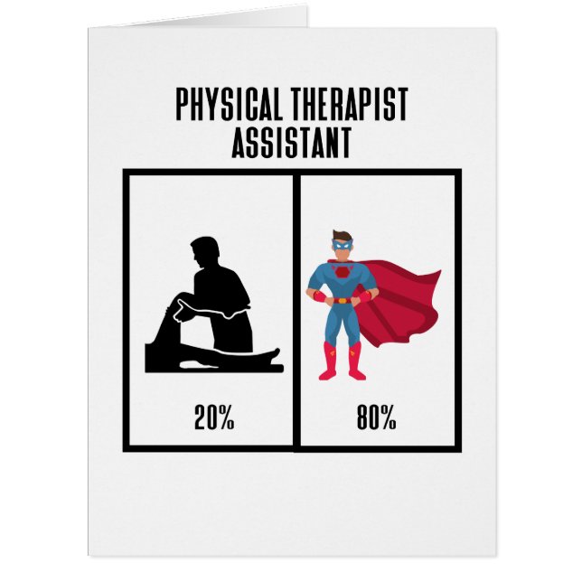 Funny Physical Therapist Assistant PTA Superhero (Front)