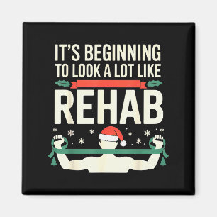 Funny Physical Therast Therapy Christmas Xmas Holi Magnet