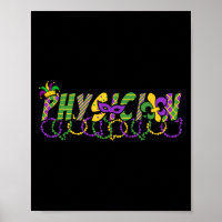 Funny Physician Mardi Gras Shirt Festival Party Ma