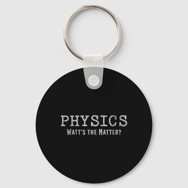 Funny Physics Key Ring (Front)