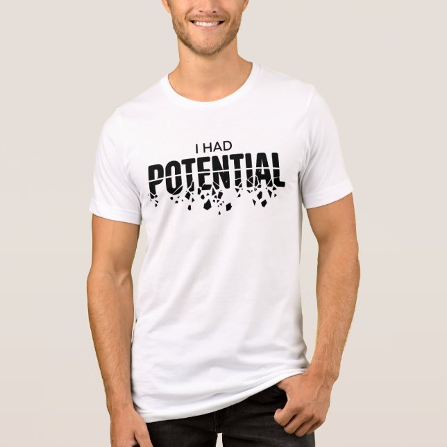 Funny Physics Teacher I Had Potential Humour Tri-Blend Shirt (Front)