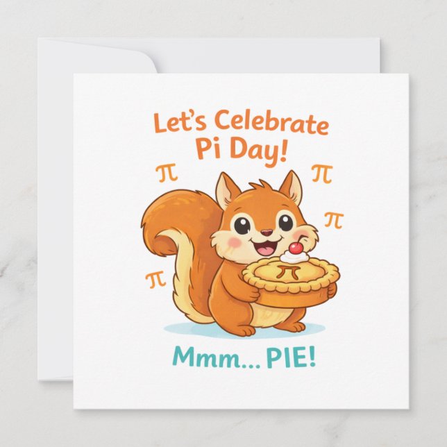 Funny Pi Day Animal with Pie – Math Lover Gift (Front)