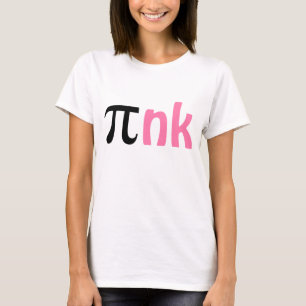 Funny Pi Day humourous math word PInk T-Shirt