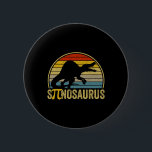 Funny Pi Day Pun - Spinosaurus Dinosaur Math Teach 6 Cm Round Badge<br><div class="desc">Funny Pi Day Pun - Spinosaurus Dinosaur Math Teacher</div>