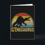 Funny Pi Day Pun - Spinosaurus Dinosaur Math Teach Card<br><div class="desc">Funny Pi Day Pun - Spinosaurus Dinosaur Math Teacher</div>