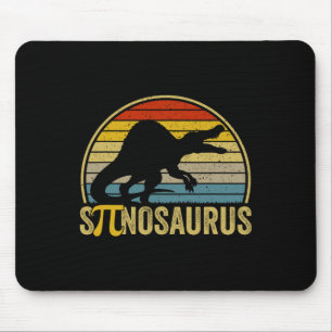 Funny Pi Day Pun - Spinosaurus Dinosaur Math Teach Mouse Pad